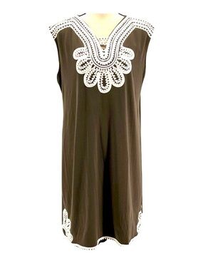 Alfani Ricrac-Embroidered Dress